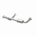 MagnaFlow 52508 oem grade direct-fit catalytic converter, opposite rear three-quarter view of the turntable spin