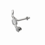 MagnaFlow 458072 carb direct-fit catalytic converter, opposite side view of the turntable spin
