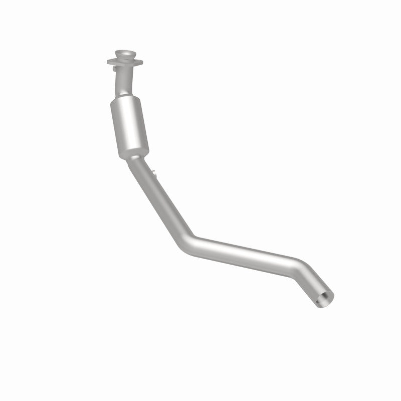 MagnaFlow 49178 oem grade direct-fit catalytic converter, rear three-quarter view of the turntable spin