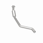 MagnaFlow 49178 oem grade direct-fit catalytic converter, rear three-quarter view of the turntable spin