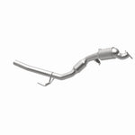 MagnaFlow 52411 oem grade direct-fit catalytic converter, opposite rear three-quarter view of the turntable spin