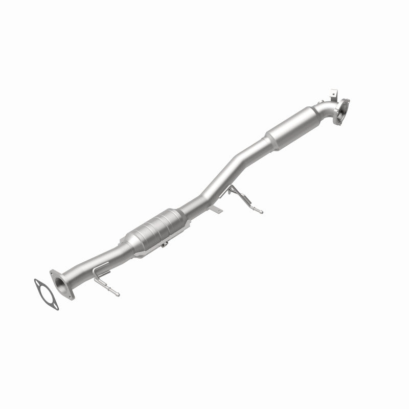MagnaFlow 49257 oem grade direct-fit catalytic converter, rear view of the turntable spin