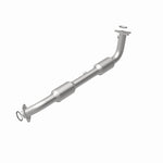 MagnaFlow 52633 oem grade direct-fit catalytic converter, rear view of the turntable spin
