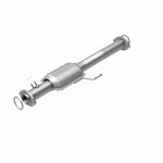 MagnaFlow 93379 hm grade direct-fit catalytic converter, rear view of the turntable spin