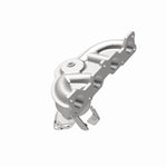 MagnaFlow 52590 oem grade manifold converter, opposite rear three-quarter view of the turntable spin