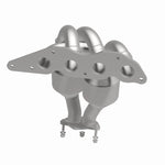MagnaFlow 49347 oem grade manifold converter, side view of the turntable spin