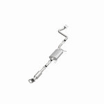 MagnaFlow 52851 oem grade direct-fit catalytic converter, opposite front three-quarter view of the turntable spin
