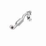 MagnaFlow 51798 oem grade direct-fit catalytic converter, opposite front three-quarter view of the turntable spin