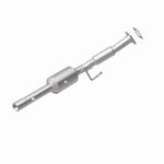 MagnaFlow 5561990 carb direct-fit catalytic converter, rear view of the turntable spin