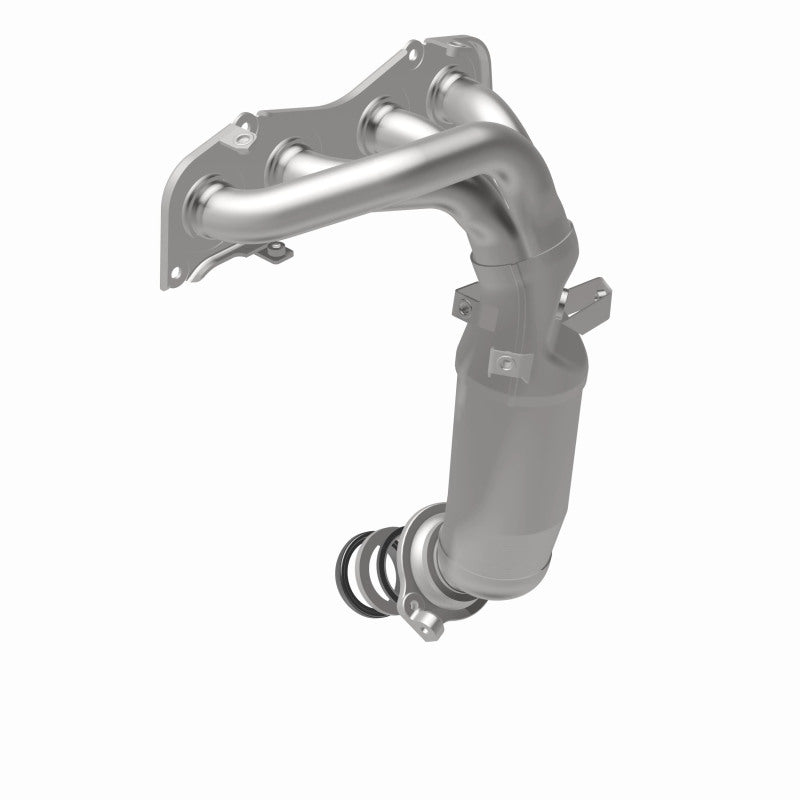 MagnaFlow 452487 carb manifold converter, rear view of the turntable spin