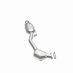 MagnaFlow 49490 oem grade direct-fit catalytic converter, opposite side view of the turntable spin