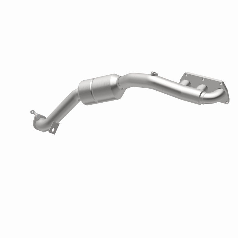 MagnaFlow 50797 hm grade manifold converter, opposite rear three-quarter view of the turntable spin