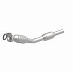 MagnaFlow 551461 carb direct-fit catalytic converter, front three-quarter view of the turntable spin