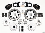 Wilwood Forged Dynalite Front Kit 12.19in Drilled 1965-1969 Mustang Disc & Drum Spindle