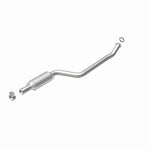 MagnaFlow 52481 oem grade direct-fit catalytic converter, rear view of the turntable spin