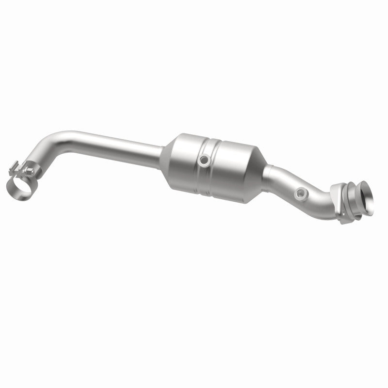 MagnaFlow 52157 oem grade direct-fit catalytic converter, opposite rear three-quarter view of the turntable spin