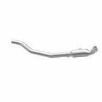 MagnaFlow 52173 oem grade direct-fit catalytic converter, opposite rear three-quarter view of the turntable spin