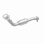 MagnaFlow 23470 hm grade direct-fit catalytic converter, front three-quarter view of the turntable spin