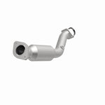 MagnaFlow 93998 hm grade direct-fit catalytic converter, opposite front three-quarter view of the turntable spin