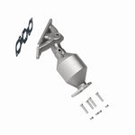 MagnaFlow 50494 hm grade manifold converter, side view of the turntable spin