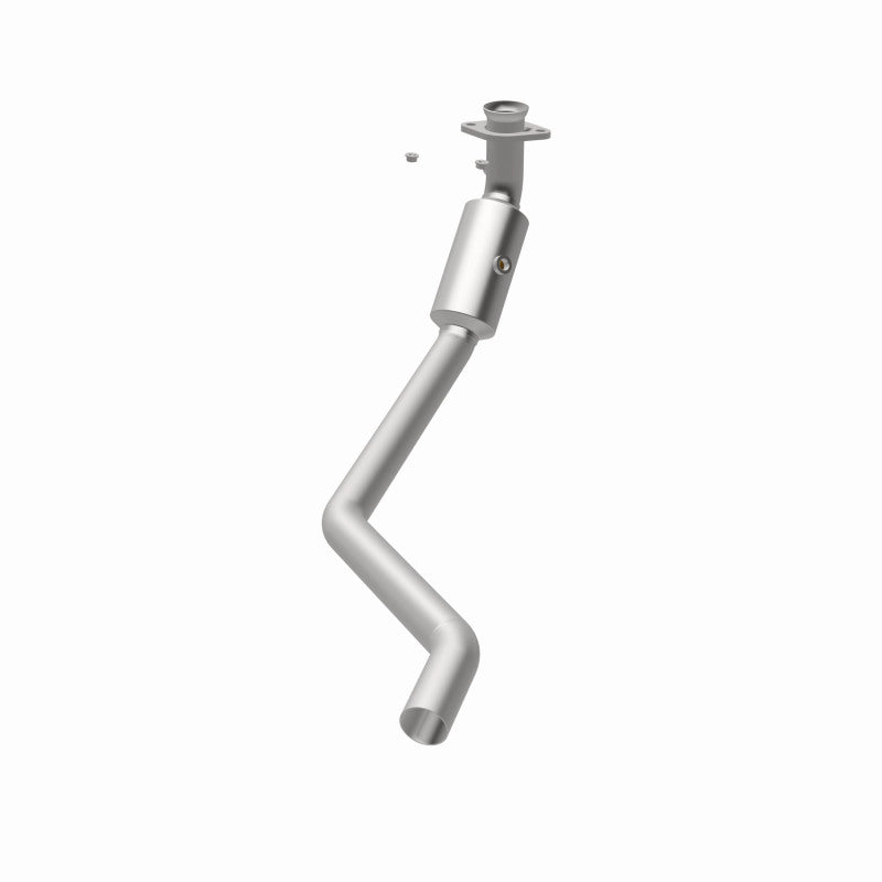 MagnaFlow 52075 oem grade direct-fit catalytic converter, opposite rear three-quarter view of the turntable spin
