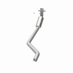MagnaFlow 52075 oem grade direct-fit catalytic converter, opposite rear three-quarter view of the turntable spin