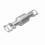 MagnaFlow 5491924 carb direct-fit catalytic converter, rear view of the turntable spin