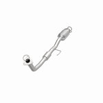 MagnaFlow 22769 hm grade direct-fit catalytic converter, opposite front three-quarter view of the turntable spin