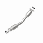 MagnaFlow 52327 oem grade direct-fit catalytic converter, rear view of the turntable spin
