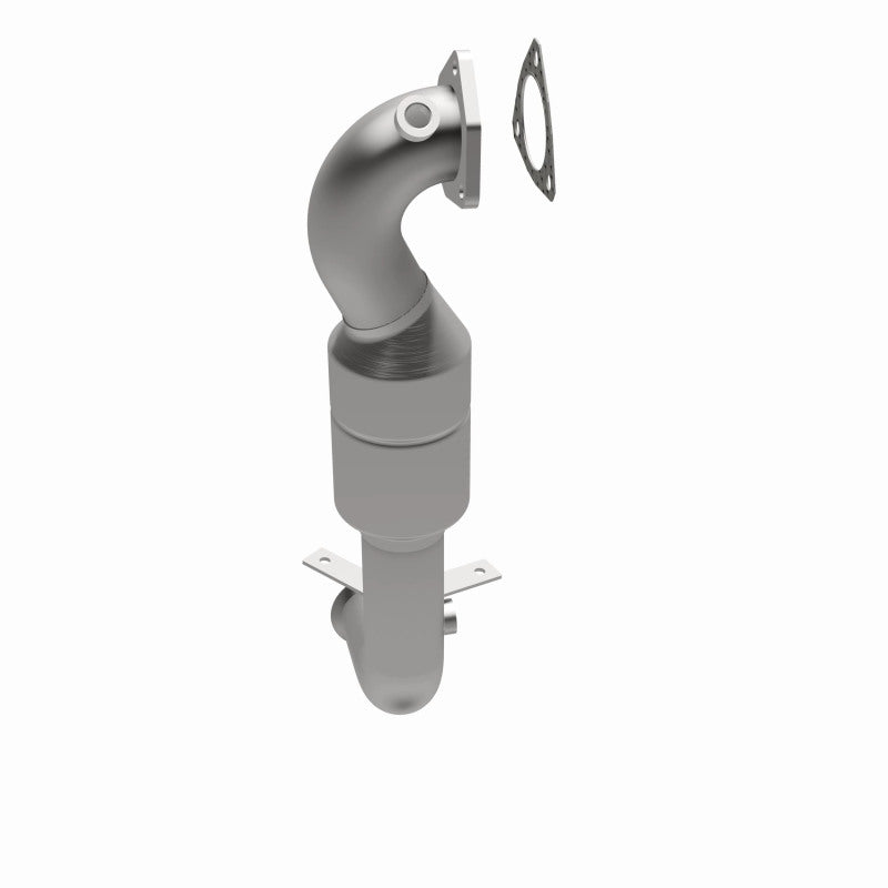 MagnaFlow 5461350 carb direct-fit catalytic converter, opposite side view of the turntable spin