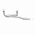 MagnaFlow 27503 hm grade direct-fit catalytic converter, side view of the turntable spin