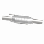 MagnaFlow 95221 hm grade direct-fit catalytic converter, side view of the turntable spin