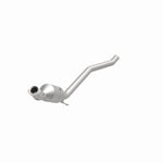 MagnaFlow 52177 oem grade direct-fit catalytic converter, opposite front three-quarter view of the turntable spin