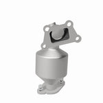 MagnaFlow 52002 oem grade direct-fit catalytic converter, opposite side view of the turntable spin