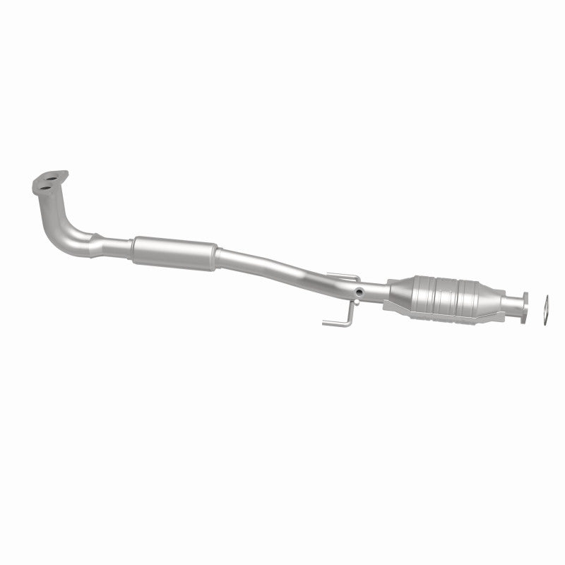 MagnaFlow 52122 oem grade direct-fit catalytic converter, side view of the turntable spin