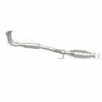 MagnaFlow 52122 oem grade direct-fit catalytic converter, side view of the turntable spin