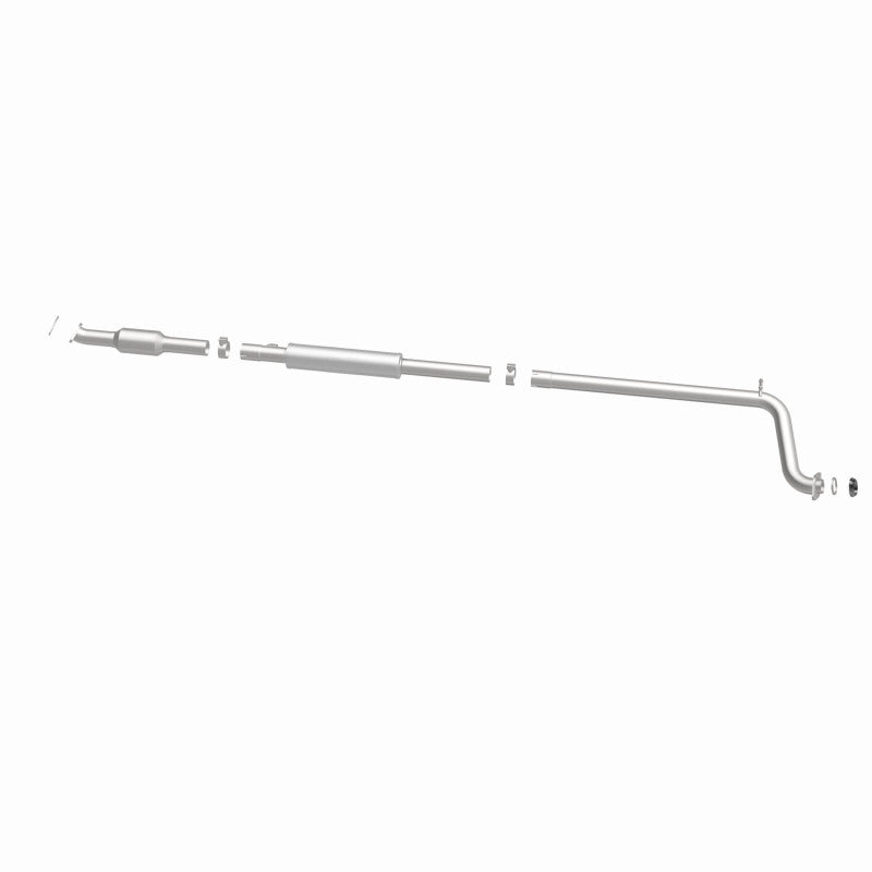 MagnaFlow 52466 oem grade direct-fit catalytic converter, side view of the turntable spin