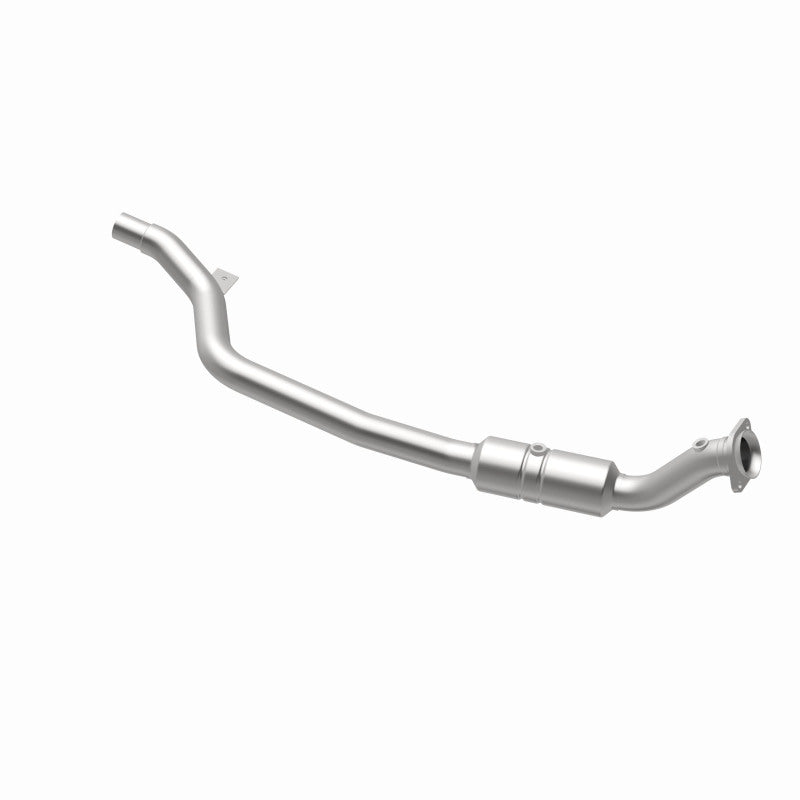 MagnaFlow 52100 oem grade direct-fit catalytic converter, opposite rear three-quarter view of the turntable spin