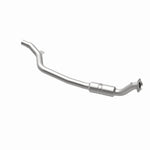 MagnaFlow 52100 oem grade direct-fit catalytic converter, opposite rear three-quarter view of the turntable spin