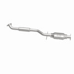 MagnaFlow 49862 oem grade direct-fit catalytic converter, side view of the turntable spin