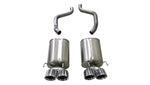 Corsa 2005-2007 Chevrolet Corvette (C6) 6.0L/6.2L Polished Sport Axle-Back Exhaust w/4.5in Tips