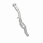 MagnaFlow 24894 hm grade direct-fit catalytic converter, rear three-quarter view of the turntable spin