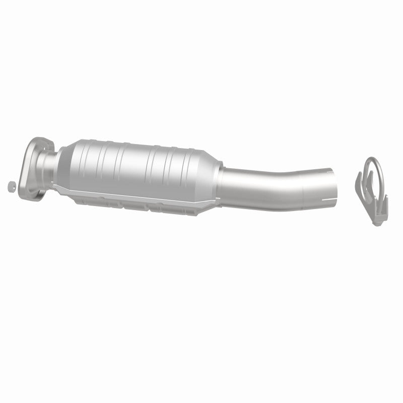 MagnaFlow 23084 hm grade direct-fit catalytic converter, side view of the turntable spin