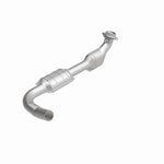 MagnaFlow 51433 oem grade direct-fit catalytic converter, rear view of the turntable spin