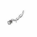 MagnaFlow 49892 oem grade direct-fit catalytic converter, opposite front three-quarter view of the turntable spin