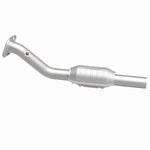 MagnaFlow 49961 oem grade direct-fit catalytic converter, side view of the turntable spin
