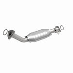 MagnaFlow 23752 hm grade direct-fit catalytic converter, front three-quarter view of the turntable spin