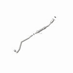 MagnaFlow 52524 oem grade direct-fit catalytic converter, rear view of the turntable spin