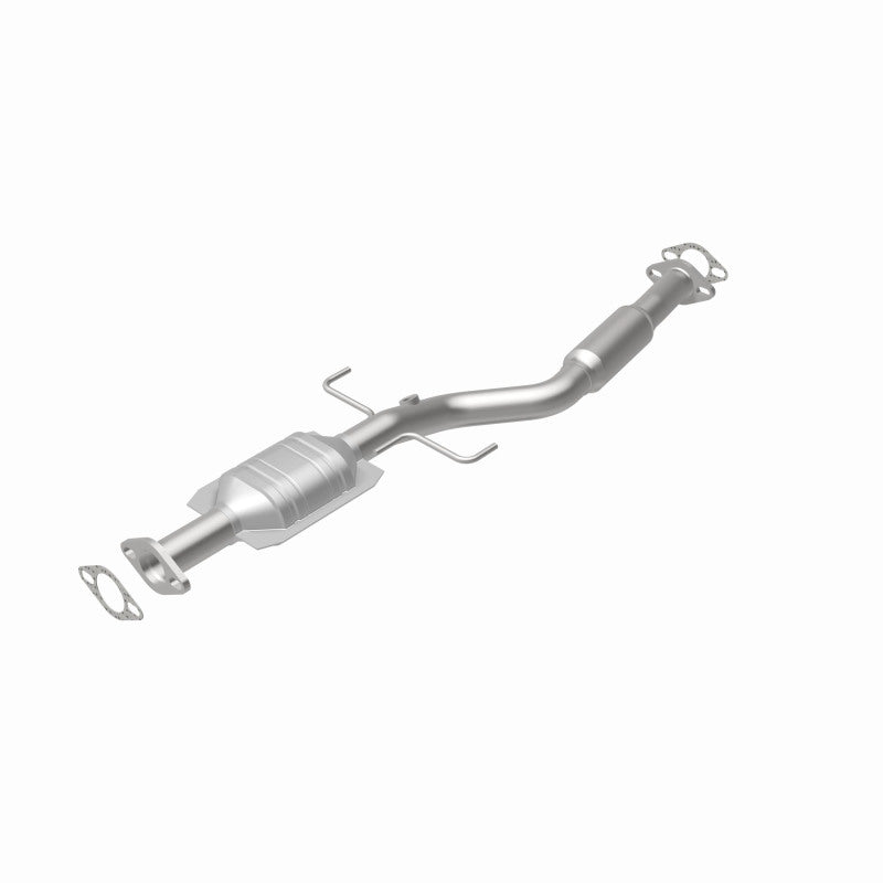 MagnaFlow 93194 hm grade direct-fit catalytic converter, rear view of the turntable spin