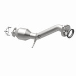 MagnaFlow 52031 oem grade direct-fit catalytic converter, opposite rear three-quarter view of the turntable spin